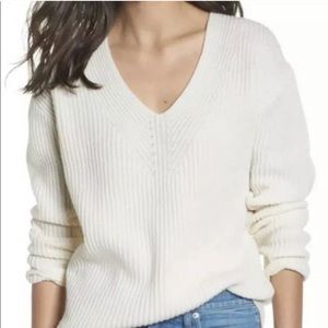 Madewell woodside sweater (cream)
